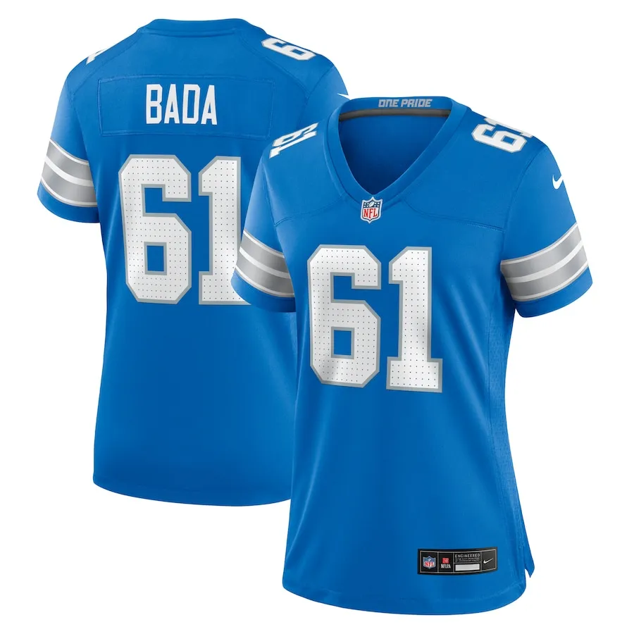 David Bada Detroit Lions Nike Women's Team Game Jersey -  Blue