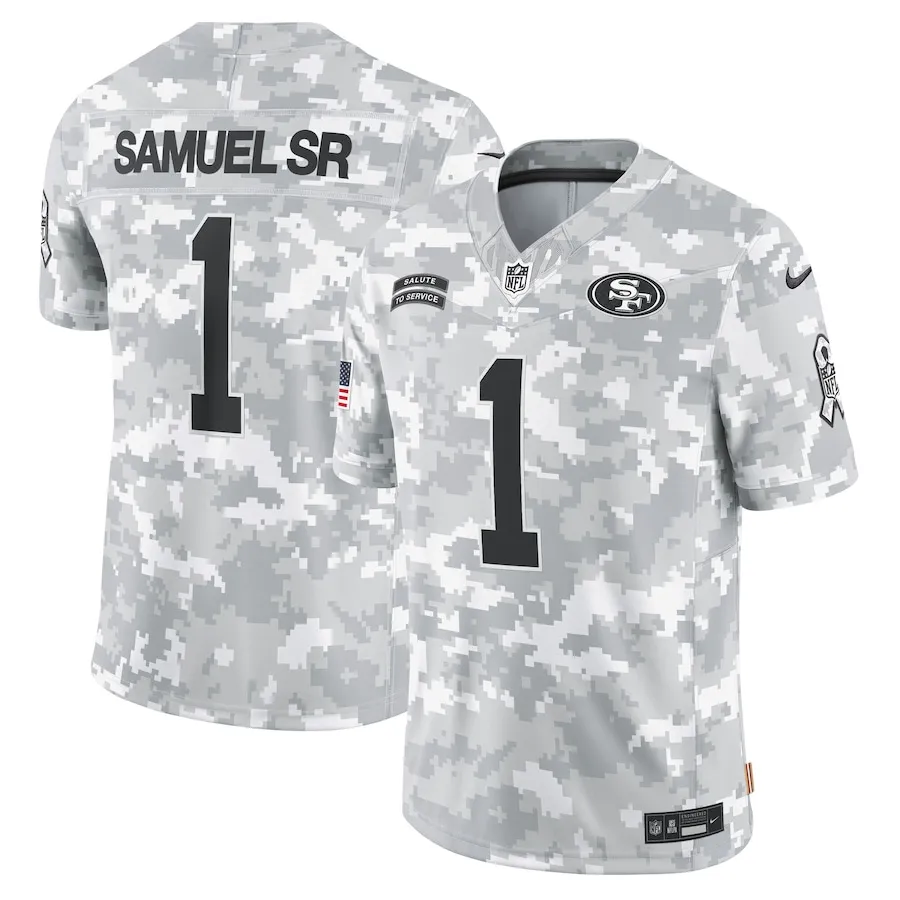 Deebo Samuel Sr San Francisco 49ers Nike 2024 Salute to Service Limited Jersey - Arctic Camo