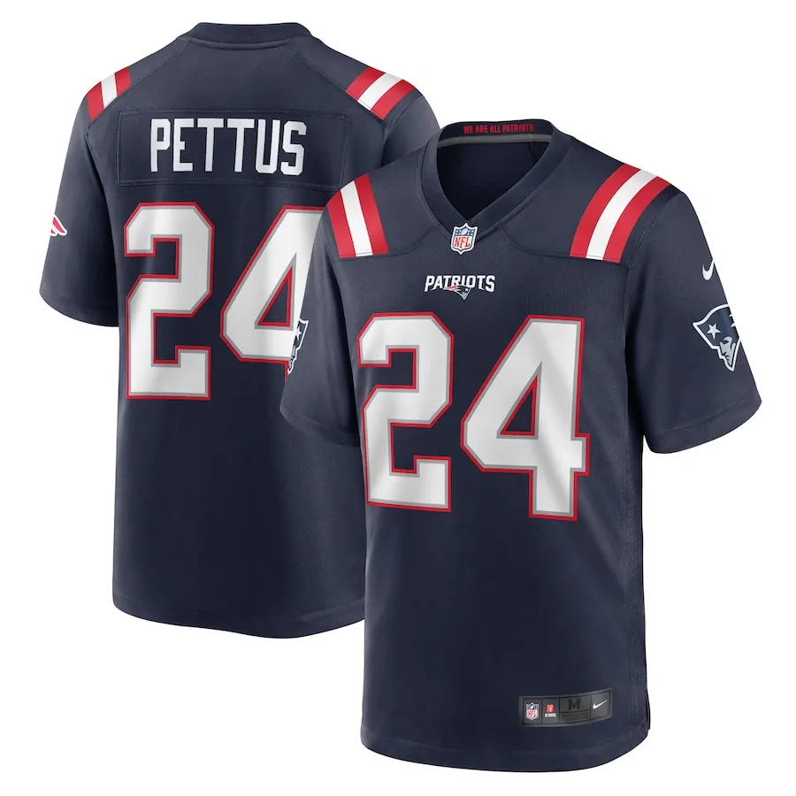 Dell Pettus New England Patriots Nike  Game Jersey -  Navy