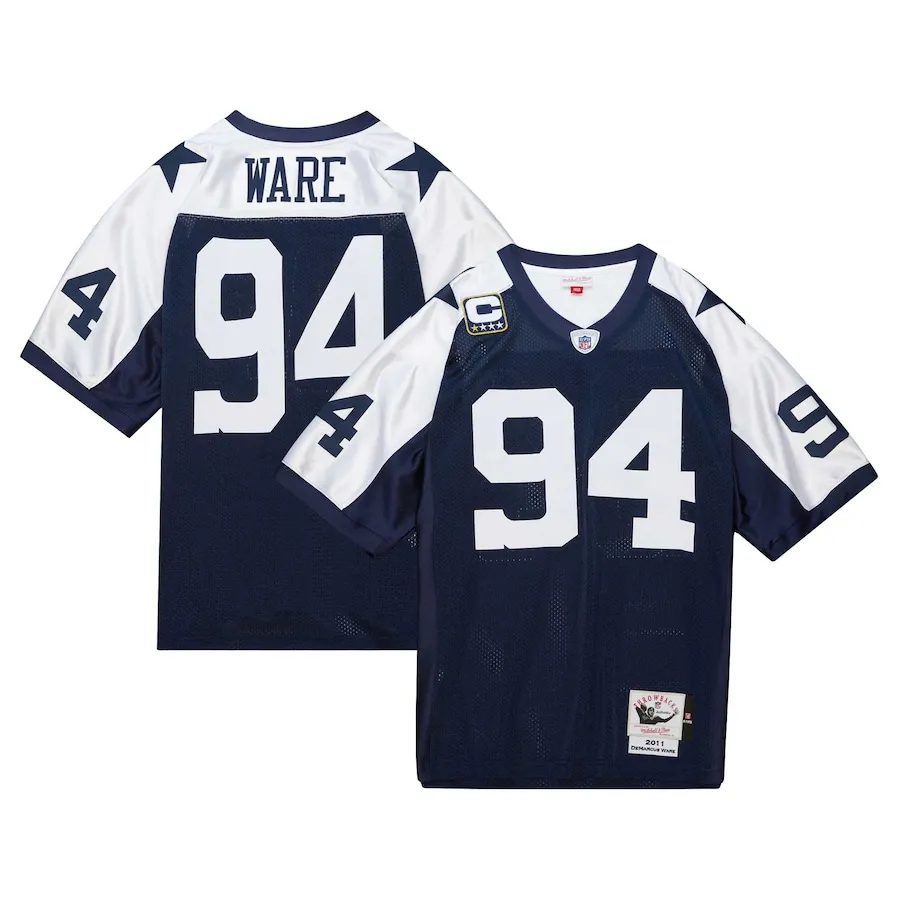 DeMarcus Ware Dallas Cowboys Mitchell &amp Ness 2011 Authentic Throwback Retired Player Jersey - Navy