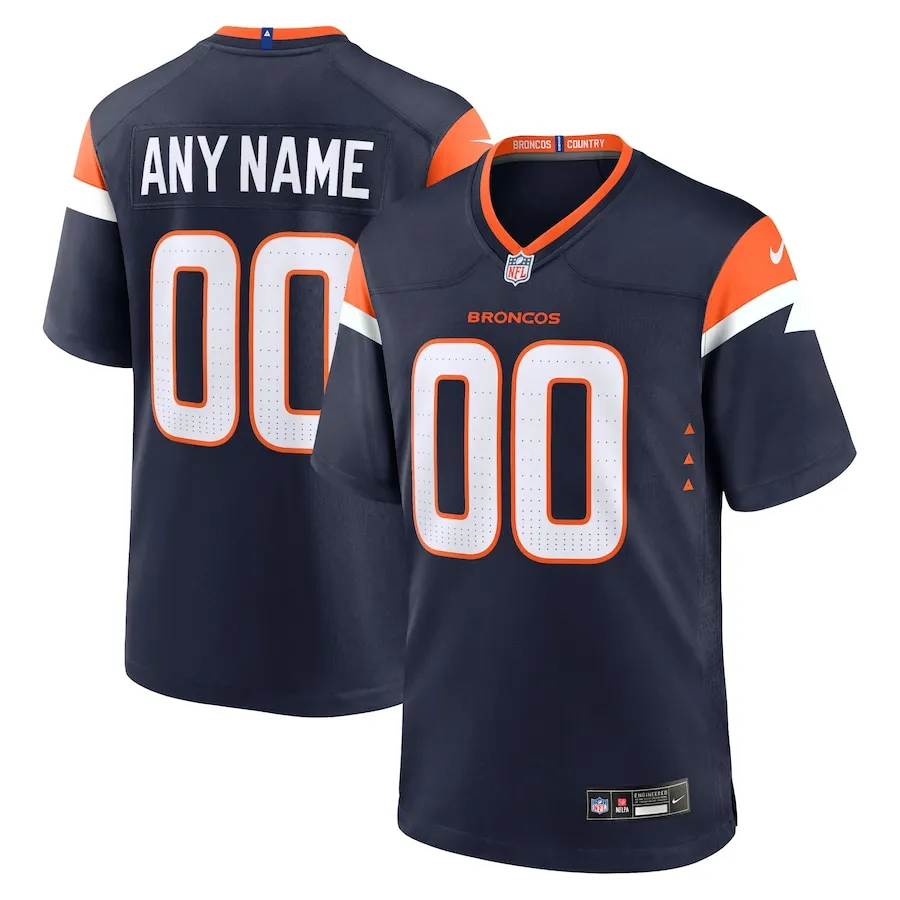 Denver Broncos Nike Alternate Mile High Collection Custom Game Jersey - Navy