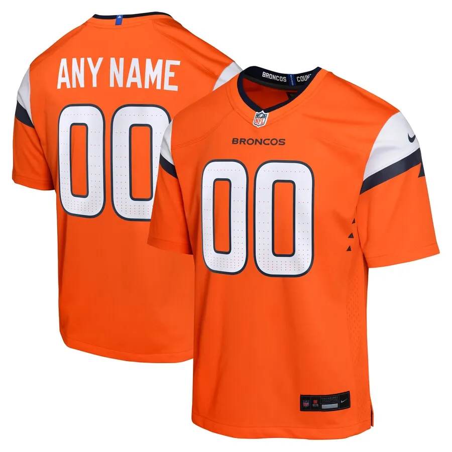Denver Broncos Nike Youth Mile High Collection Custom Game Jersey - Orange