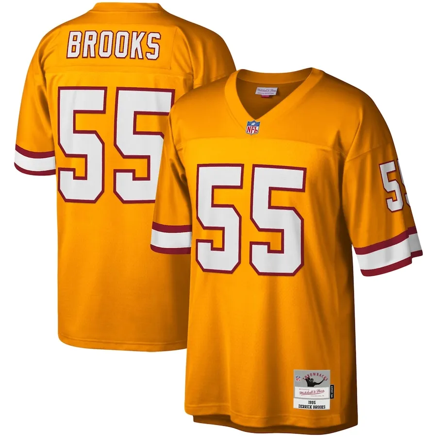 Derrick Brooks Tampa Bay Buccaneers Mitchell &amp Ness Big &amp Tall 1995 Legacy Retired Player Jersey - Orange