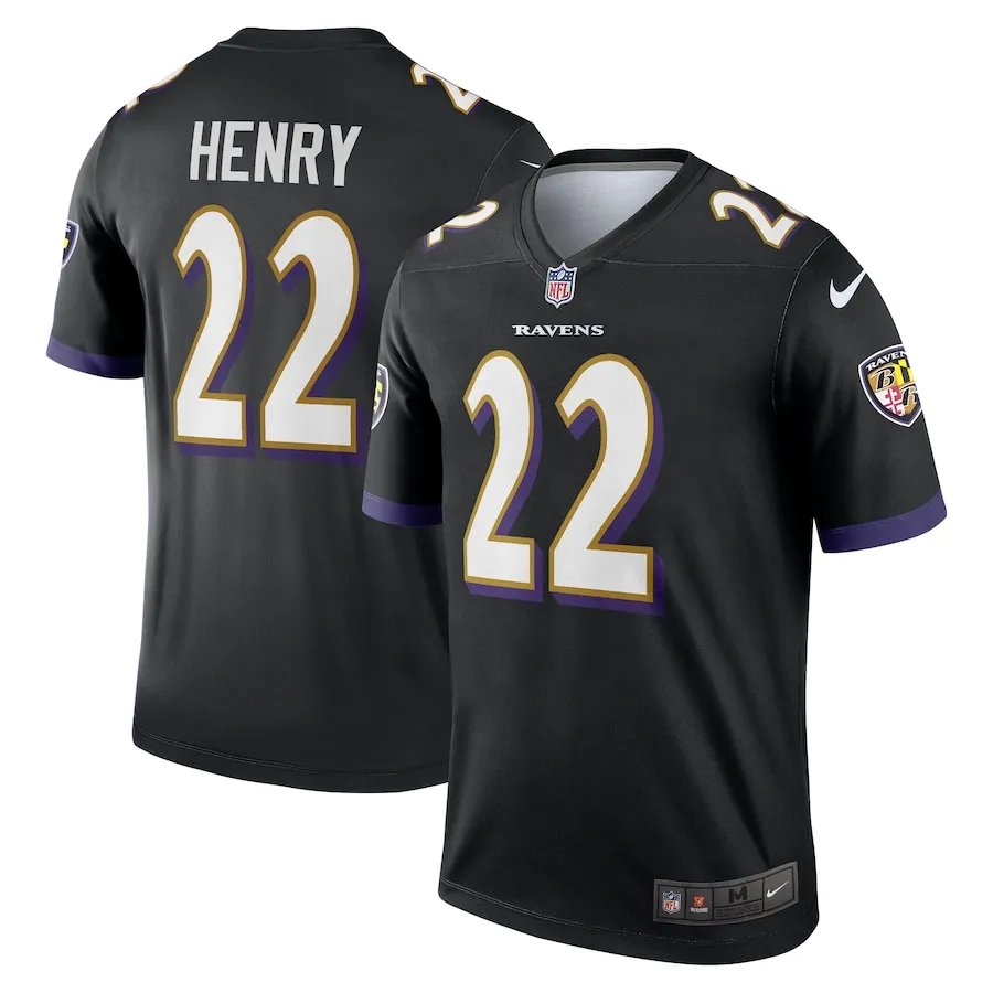 Derrick Henry Baltimore Ravens Nike Alternate Legend Jersey - Black