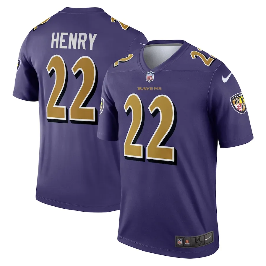 Derrick Henry Baltimore Ravens Nike Alternate Legend Jersey - Purple