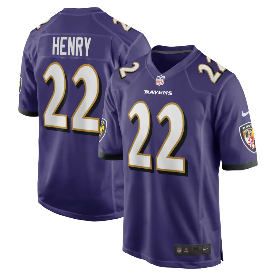 Derrick Henry Baltimore Ravens Nike Game Player Jersey - Purple