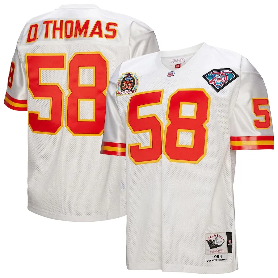 Derrick Thomas Kansas City Chiefs 1994 Mitchell &amp Ness Authentic Throwback Retired Player Jersey - White