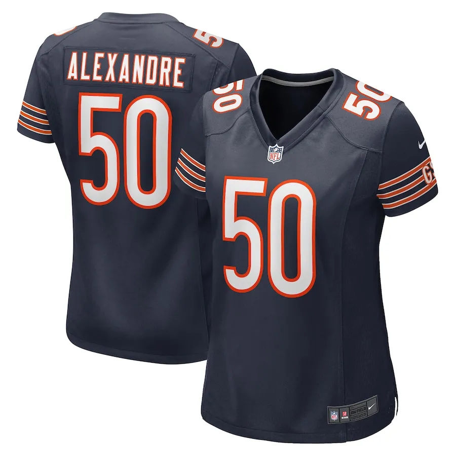 Deslin Alexandre Chicago Bears Nike Women's Team Game Jersey -  Navy