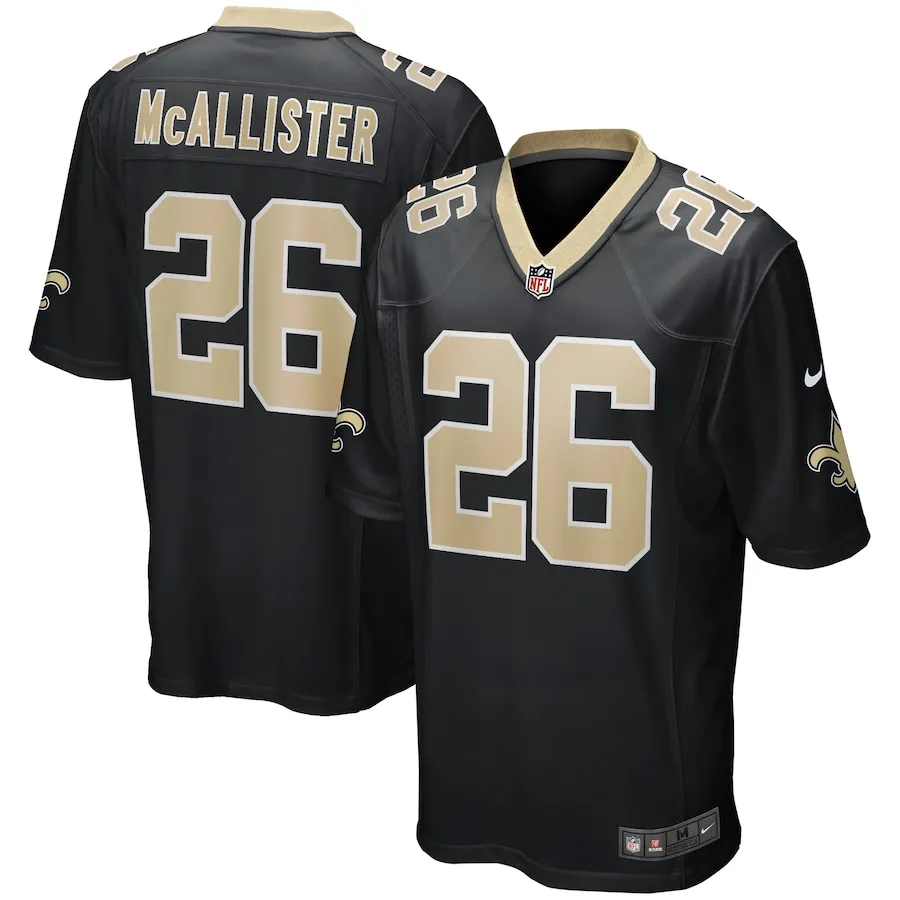 Deuce McAllister New Orleans Saints Nike Game Retired Player Jersey - Black