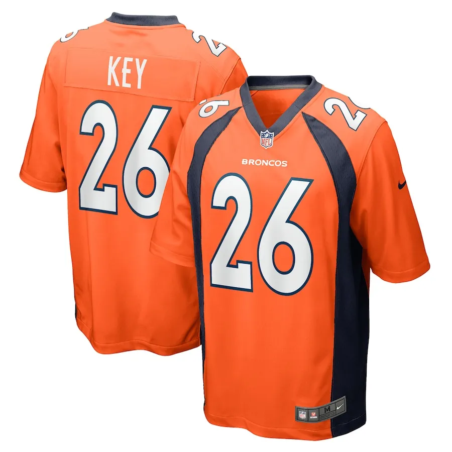 Devon Key Denver Broncos Nike Team Game Jersey -  Orange 4447