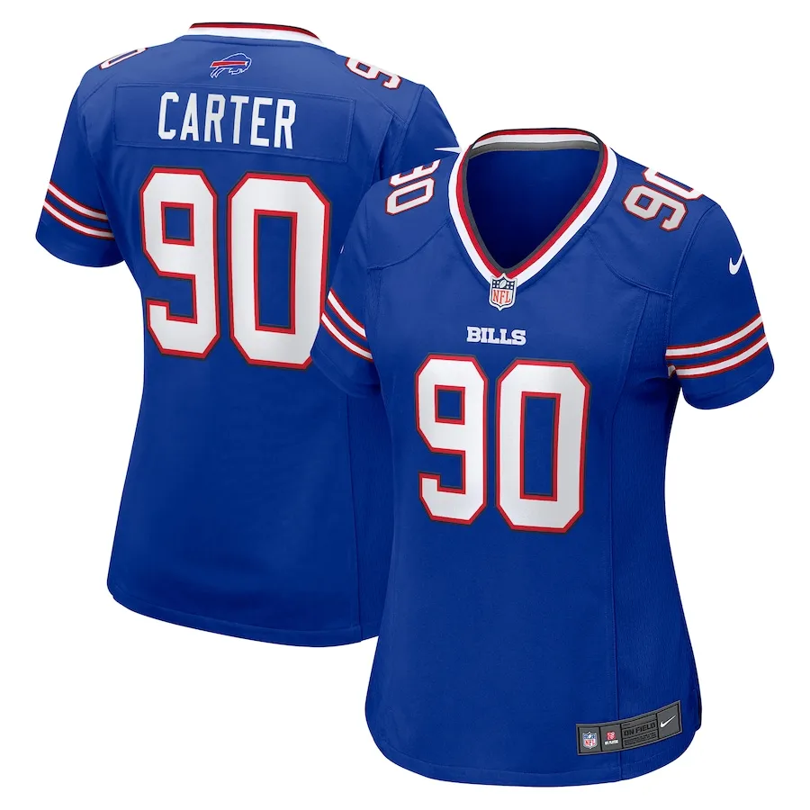 DeWayne Carter Buffalo Bills Nike Women's  Game Jersey -  Royal