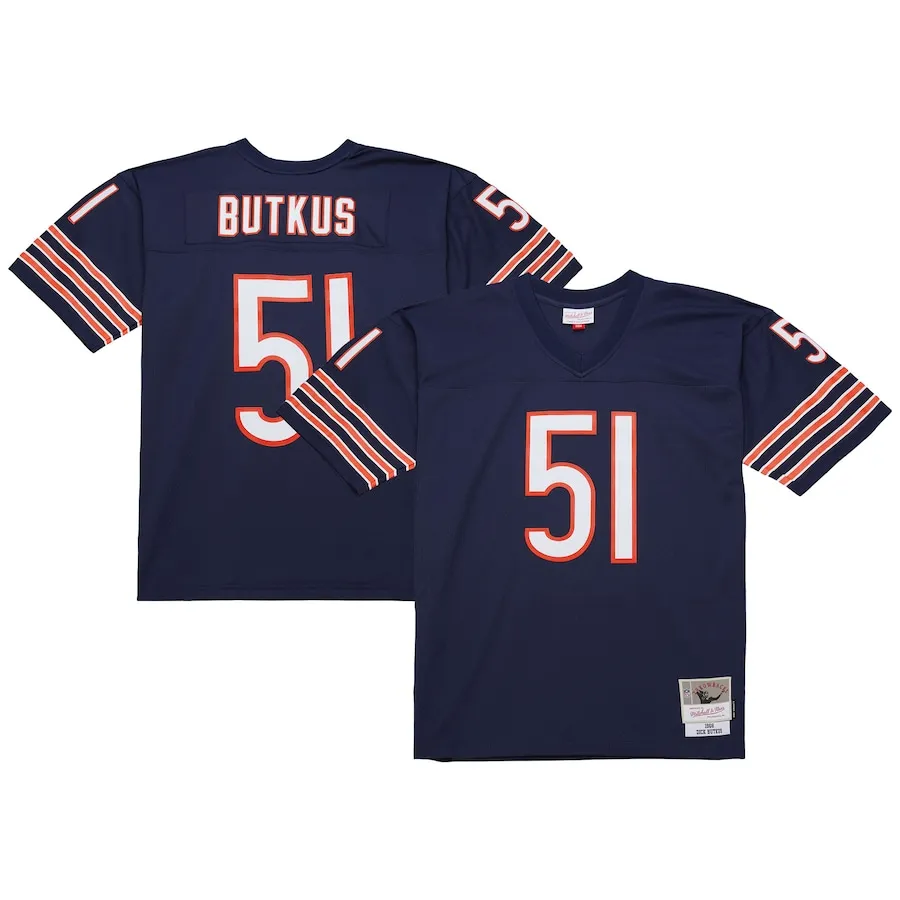 Dick Butkus Chicago Bears Mitchell &amp Ness Legacy Replica Jersey - Navy
