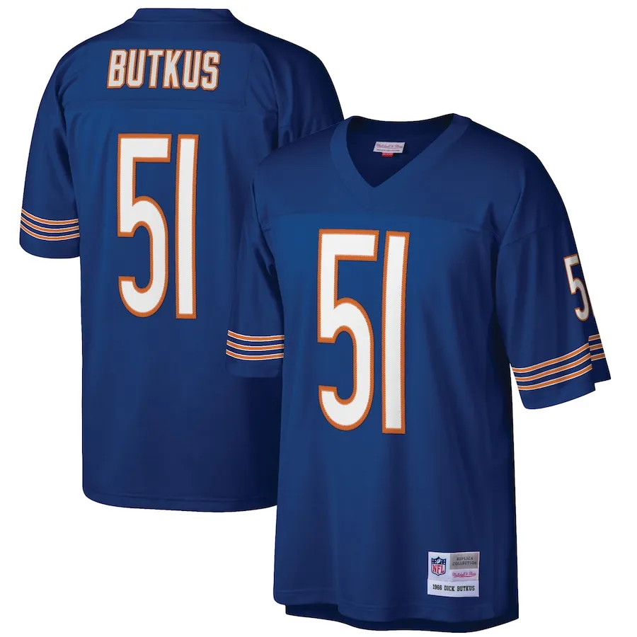 Dick Butkus Chicago Bears Mitchell &amp Ness Retired Player Legacy Replica Jersey - Navy