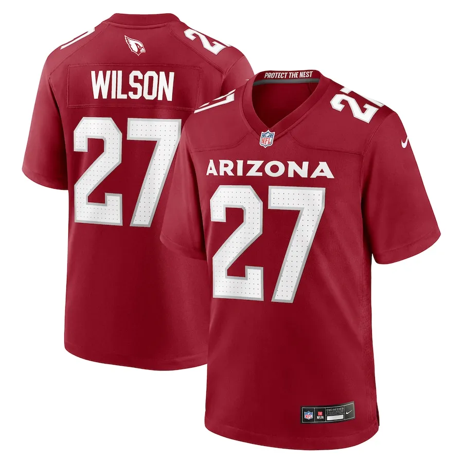 Divaad Wilson Arizona Cardinals Nike Team Game Jersey -  Cardinal 7865