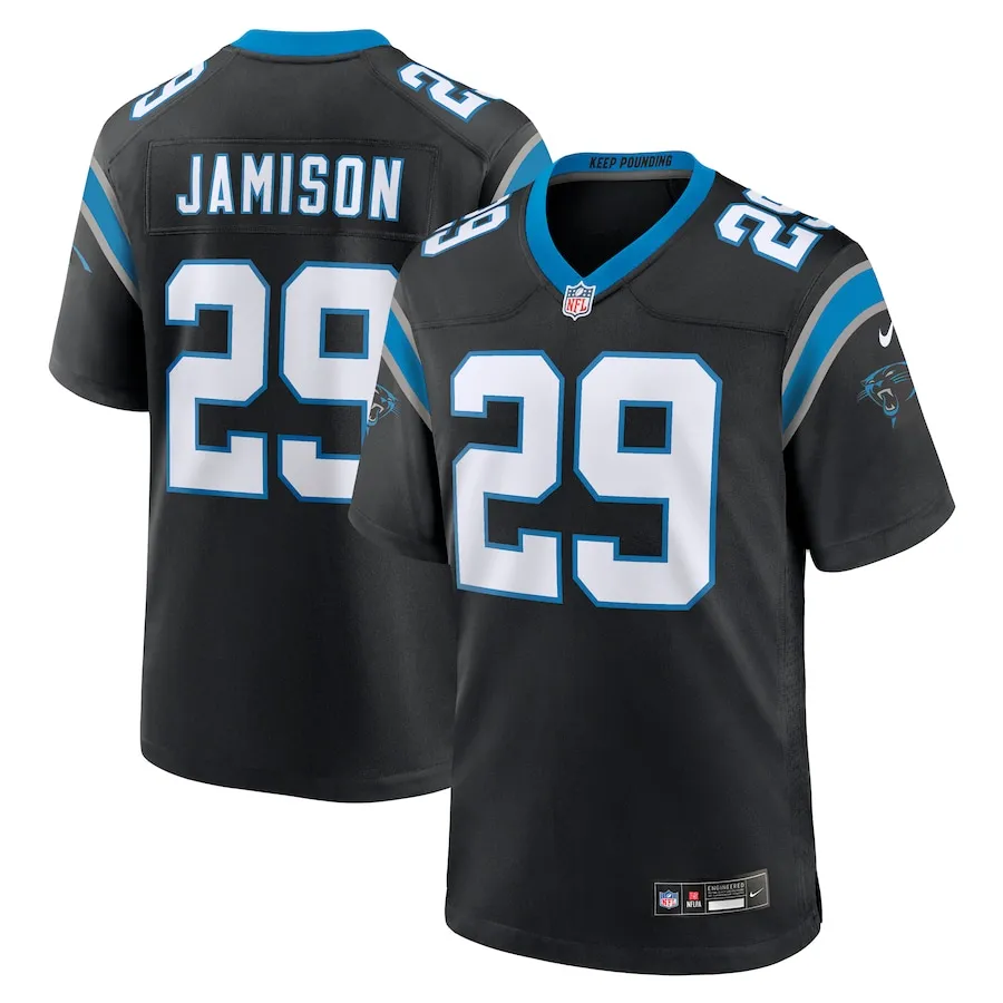 D'Shawn Jamison Carolina Panthers Nike Team Game Jersey -  Black 8431