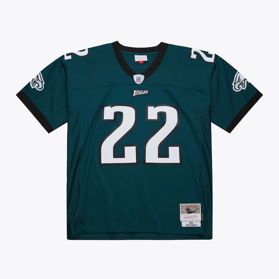 Duce Staley Philadelphia Eagles Mitchell &amp Ness 2002 Legacy Replica Jersey - Midnight Green