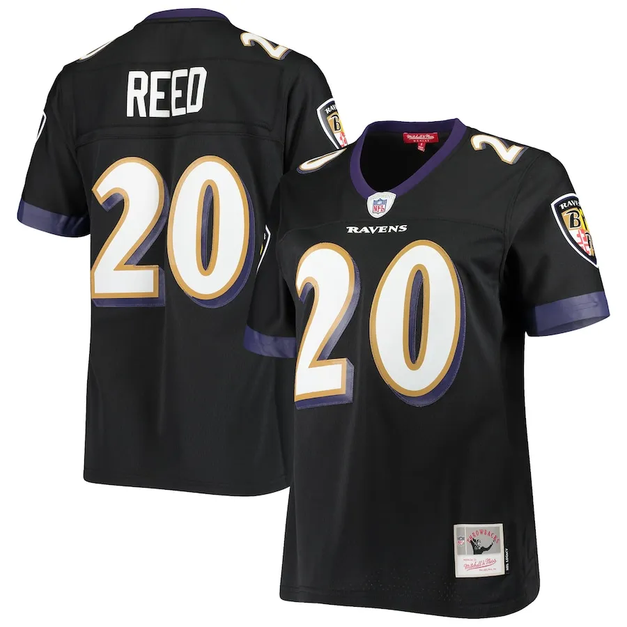 Ed Reed Baltimore Ravens Mitchell &amp Ness Women's Legacy Replica Team Jersey - Black