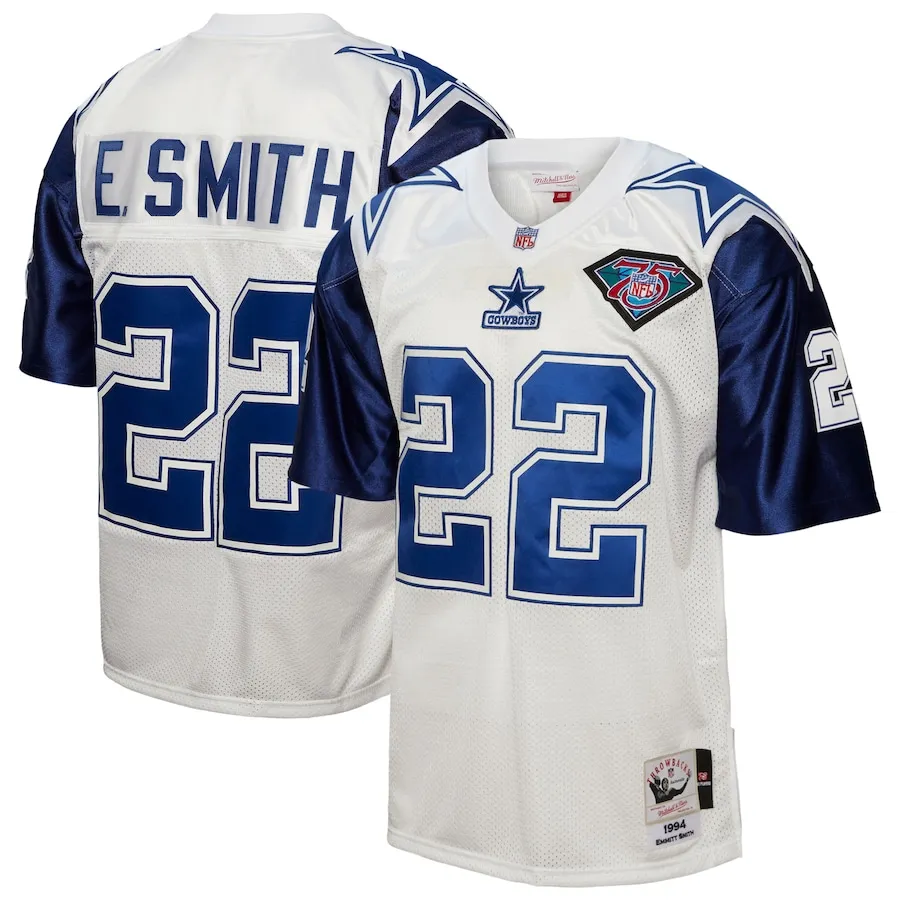 Emmitt Smith Dallas Cowboys Mitchell &amp Ness 1994 Authentic Jersey - White