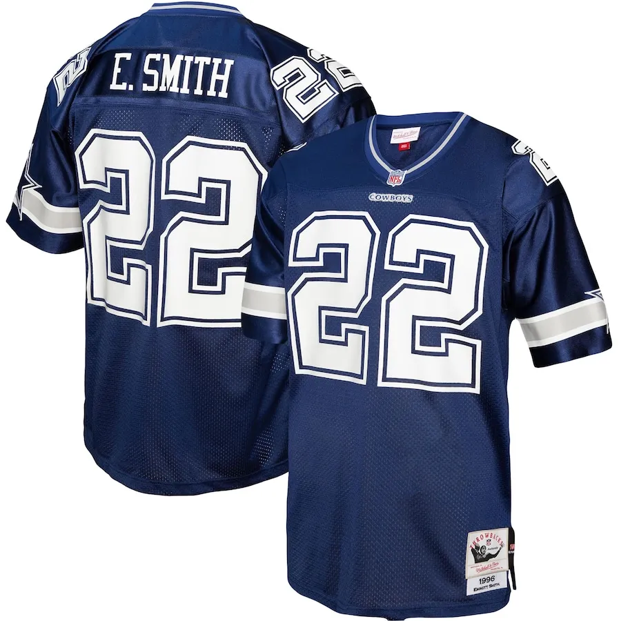 Emmitt Smith Dallas Cowboys Mitchell &amp Ness Legacy Replica Jersey - Navy 8193