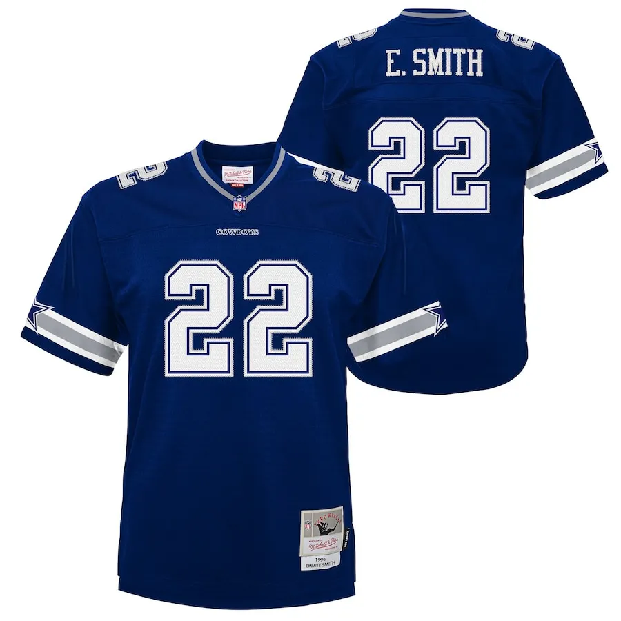 Emmitt Smith Dallas Cowboys Mitchell &amp Ness Youth 1996 Legacy Jersey - Navy