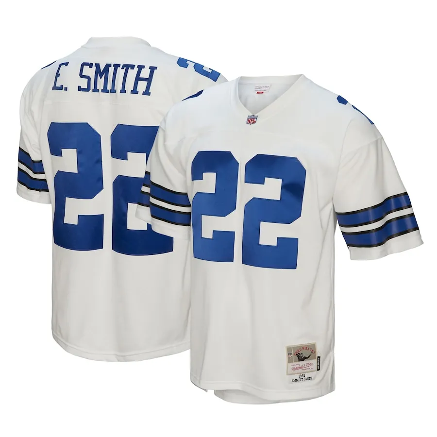Emmitt Smith Dallas Cowboys Mitchell &amp Ness Youth Retired Player Legacy Jersey - White