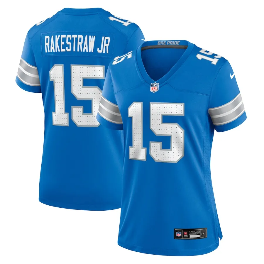 Ennis Rakestraw Jr. Detroit Lions Nike Women's Team Game Jersey -  Blue