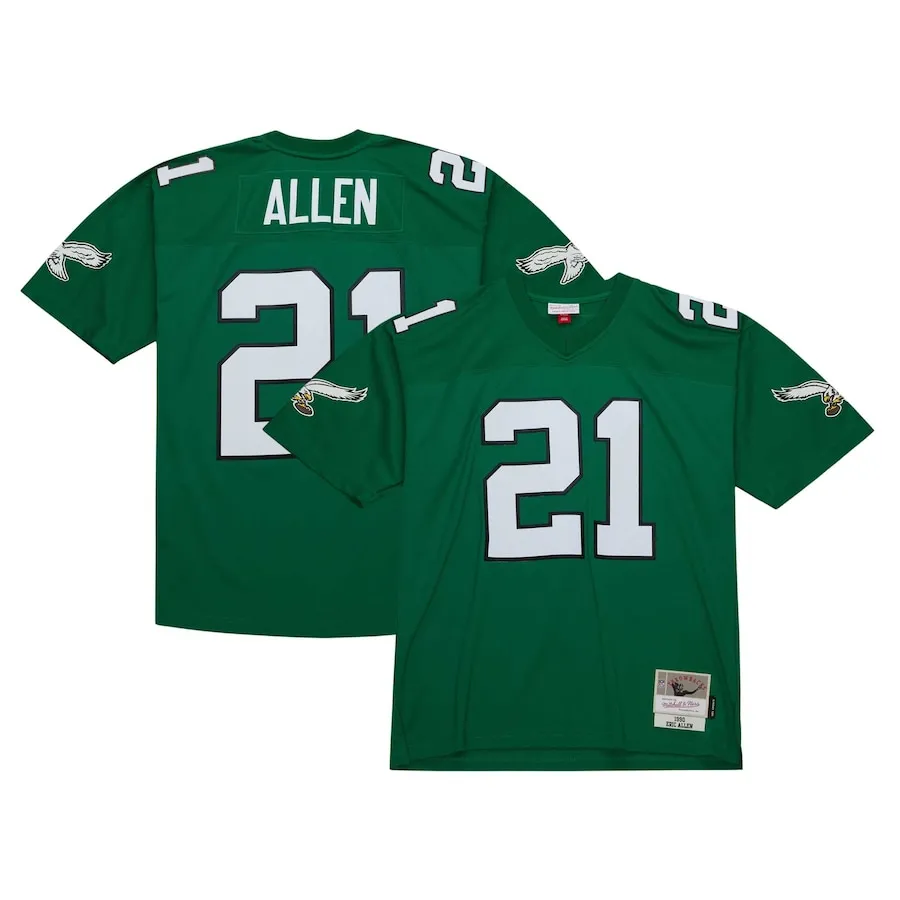 Eric Allen Philadelphia Eagles Mitchell &amp Ness Legacy Replica Jersey - Kelly Green