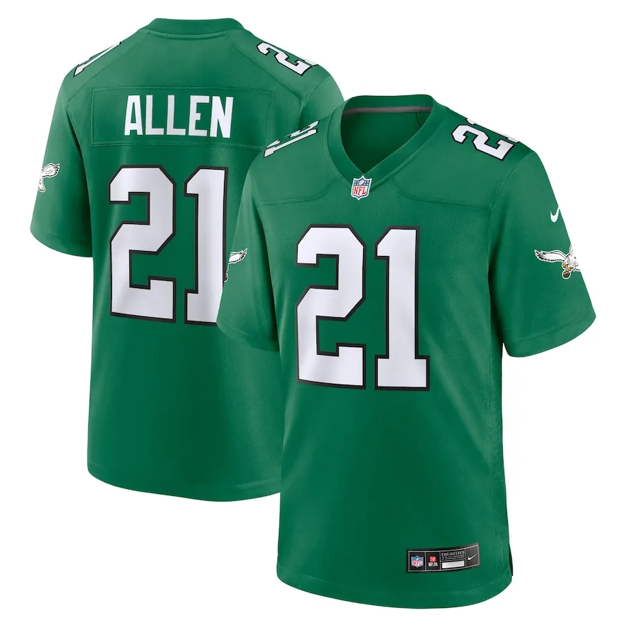 Eric Allen Philadelphia Eagles Nike Retired Player Alternate Game Jersey - Kelly Green
