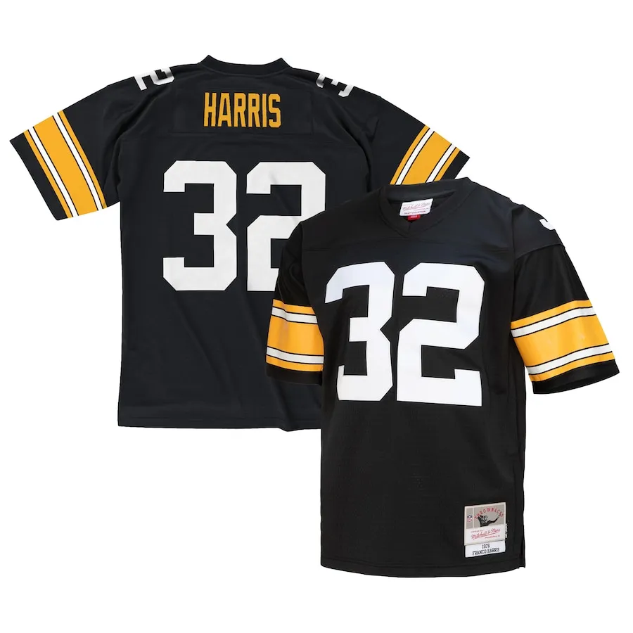 Franco Harris Pittsburgh Steelers Mitchell &amp Ness Legacy Replica Jersey - Black