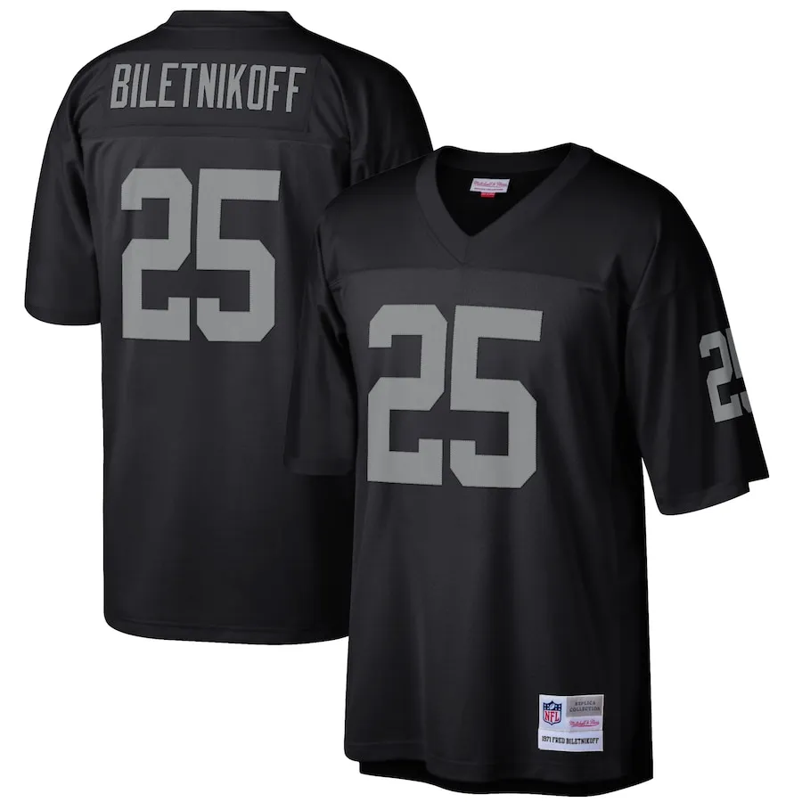 Fred Biletnikoff Las Vegas Raiders Mitchell &amp Ness Retired Player Legacy Replica Jersey - Black