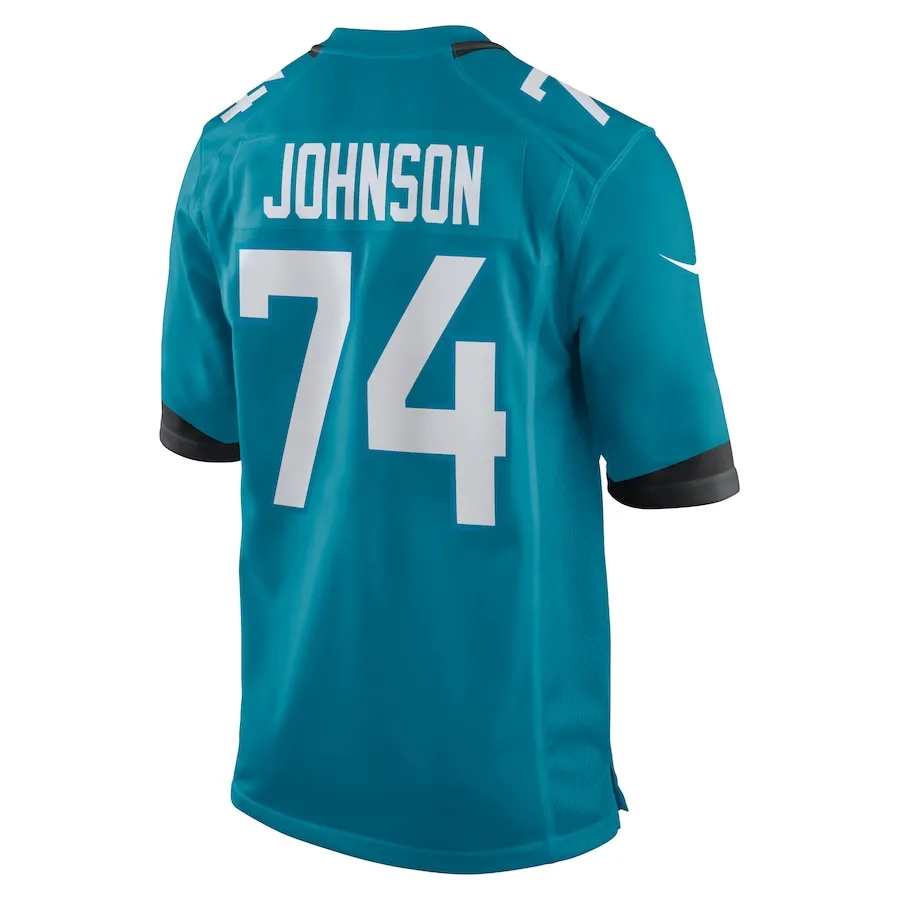 Fred Johnson Jacksonville Jaguars Nike Team Game Jersey -  Teal