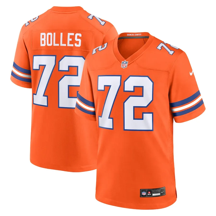Garrett Bolles Denver Broncos Nike Alternate Game Jersey - Orange