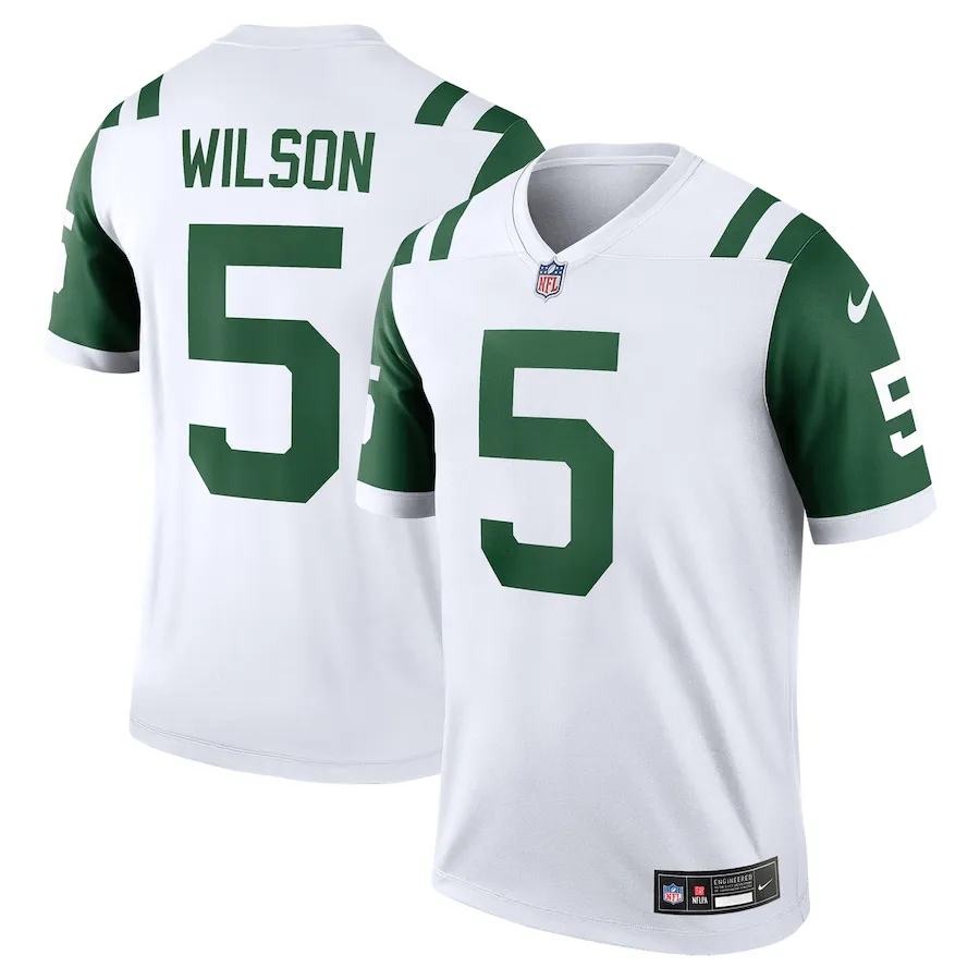 Garrett Wilson New York Jets Nike Alternate Legend Jersey - White