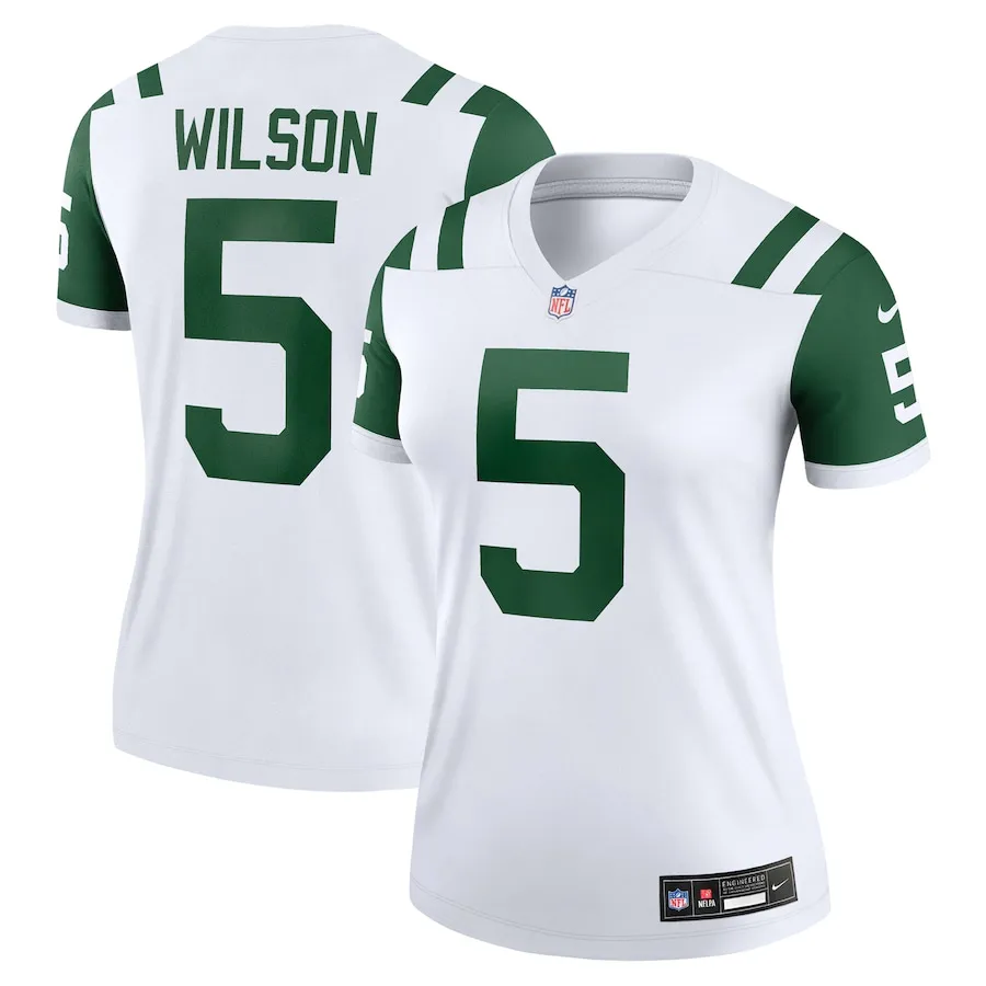 Garrett Wilson New York Jets Nike Women's Alternate Legend Player Performance Top - Classic Alternate White