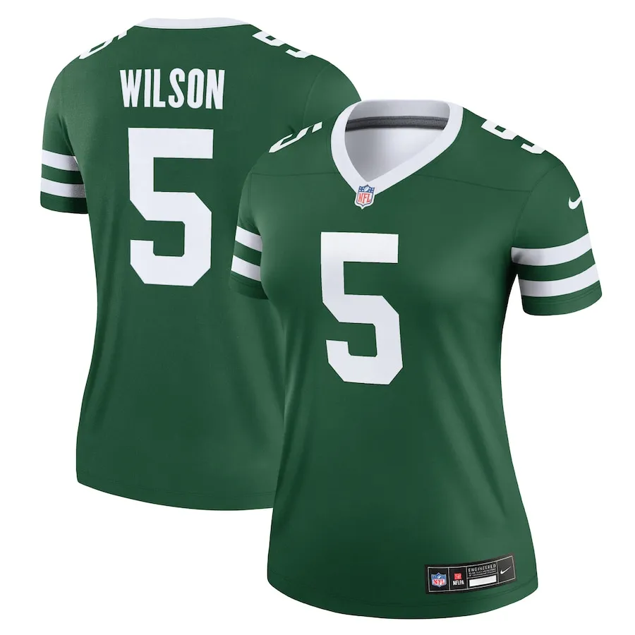 Garrett Wilson New York Jets Nike Women's Legend Player Performance Top - Legacy Green