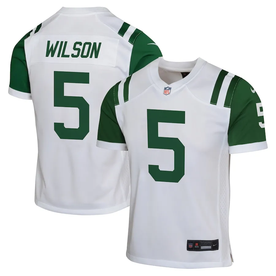 Garrett Wilson New York Jets Nike Youth Alternate Game Jersey - White