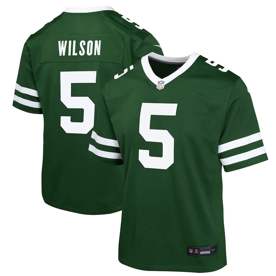 Garrett Wilson New York Jets Nike Youth Game Jersey - Green