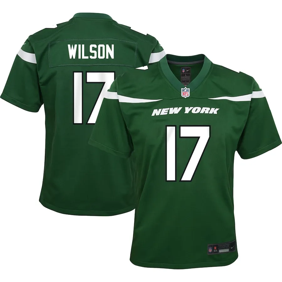 Garrett Wilson New York Jets Nike Youth Game Jersey - Green 5302
