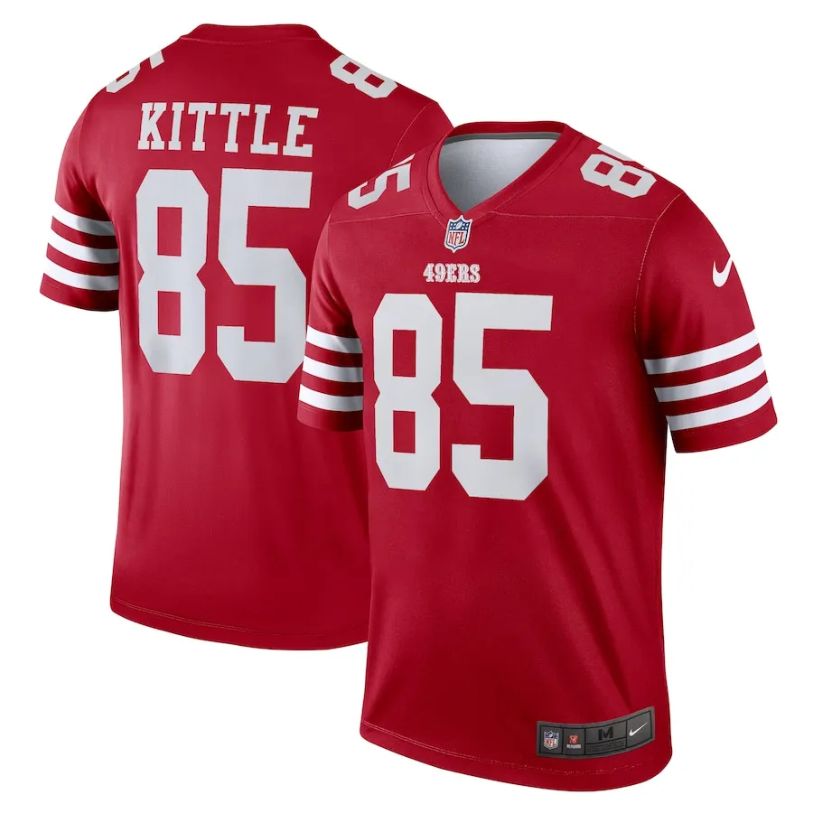 George Kittle San Francisco 49ers Nike Team Legend Jersey - Scarlet