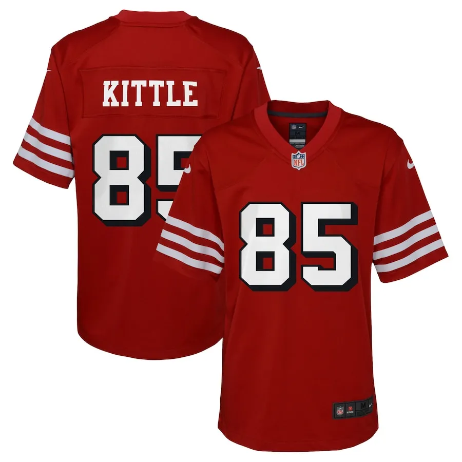 George Kittle San Francisco 49ers Nike Youth Alternate Game Jersey - Scarlet