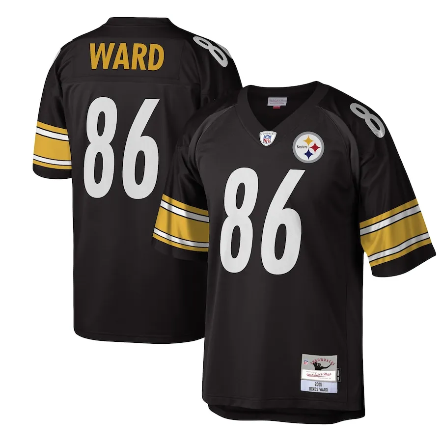 Hines Ward Pittsburgh Steelers Mitchell &amp Ness Legacy Replica Jersey - Black