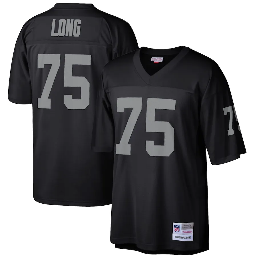 Howie Long Las Vegas Raiders Mitchell &amp Ness Retired Player Legacy Replica Jersey - Black
