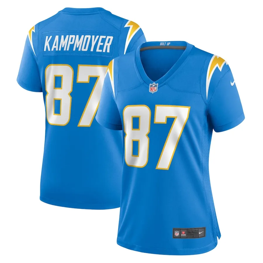 Hunter Kampmoyer Los Angeles Chargers Nike Women's Game Player Jersey - Powder Blue