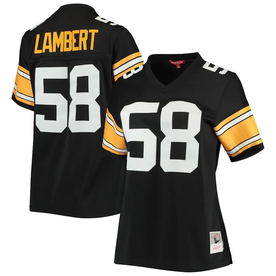 Jack Lambert Pittsburgh Steelers Mitchell &amp Ness Women's Legacy Replica Player Jersey - Black
