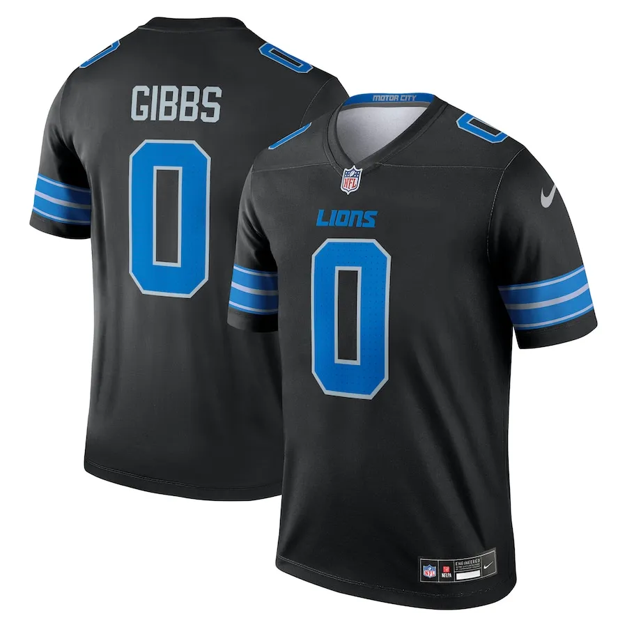 Jahmyr Gibbs Detroit Lions Nike Alternate Legend Jersey - Black