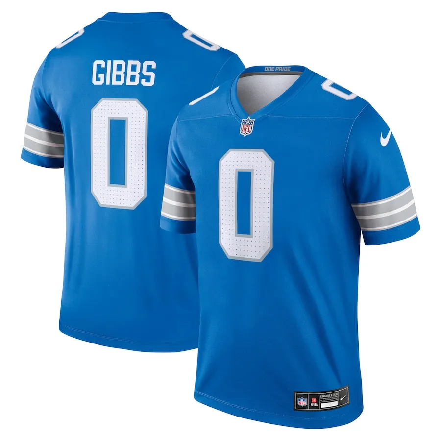 Jahmyr Gibbs Detroit Lions Nike Team Legend Jersey - Blue