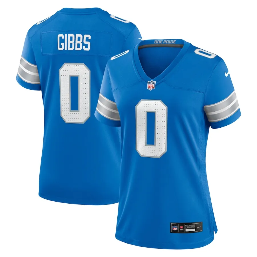 Jahmyr Gibbs Detroit Lions Nike Women's Game Player Jersey - Blue