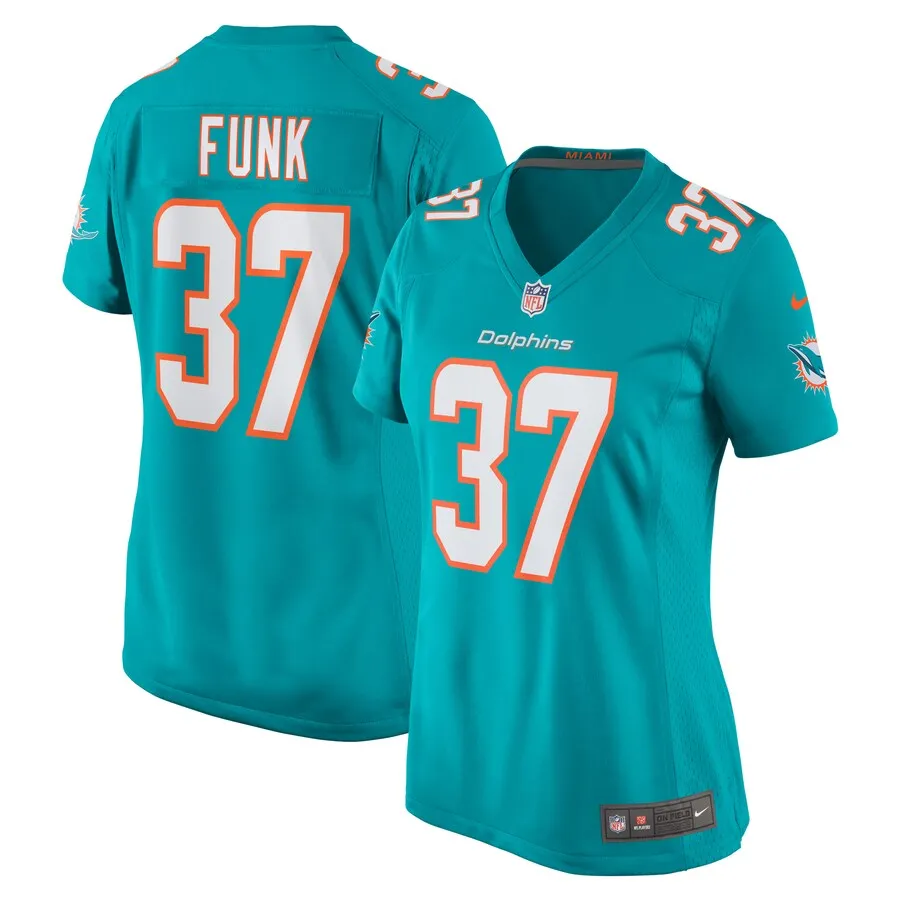 Jake Funk Miami Dolphins Nike Women's  Game Jersey -  Aqua