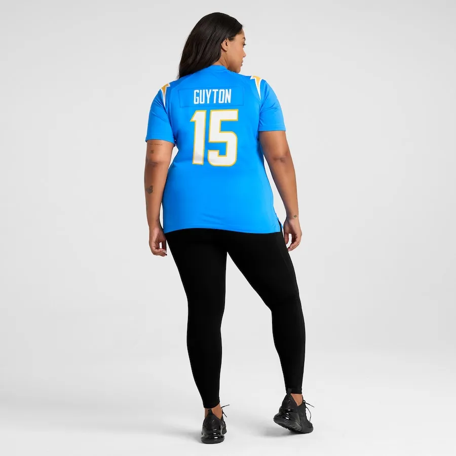 Jalen Guyton Los Angeles Chargers Nike Women's Player Game Jersey - Powder Blue