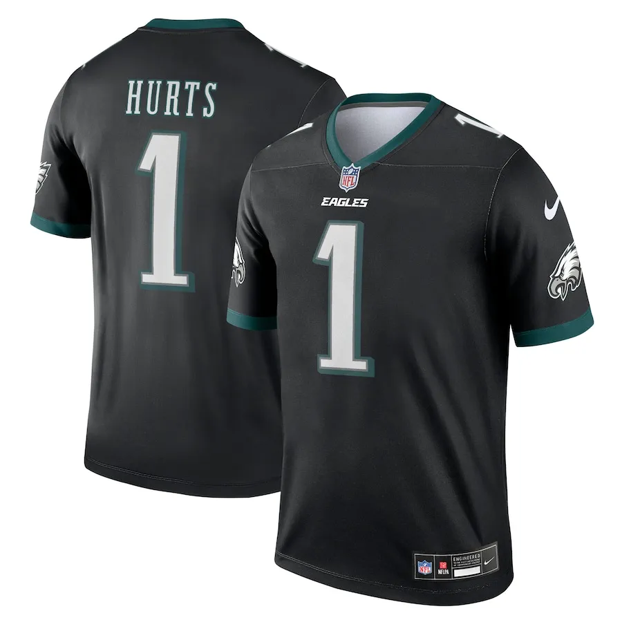Jalen Hurts Philadelphia Eagles Nike Alternate Legend Jersey - Black